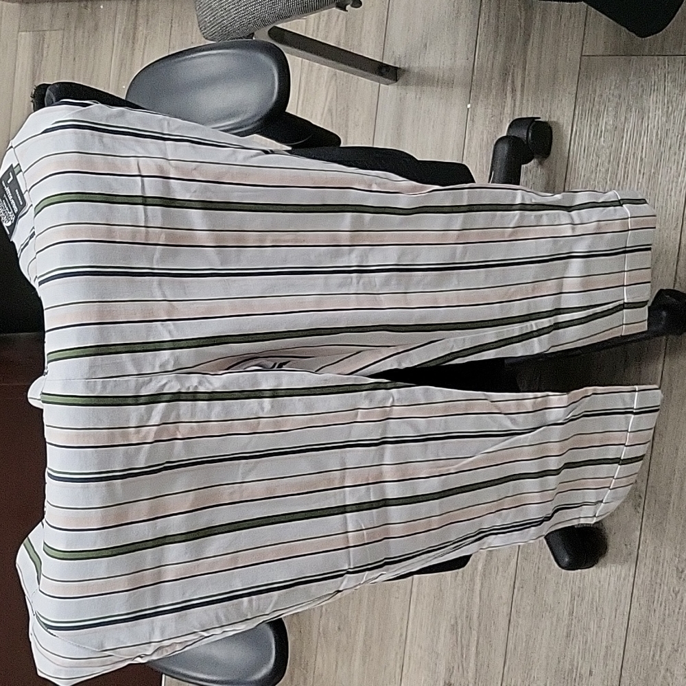 L, striped jeggings